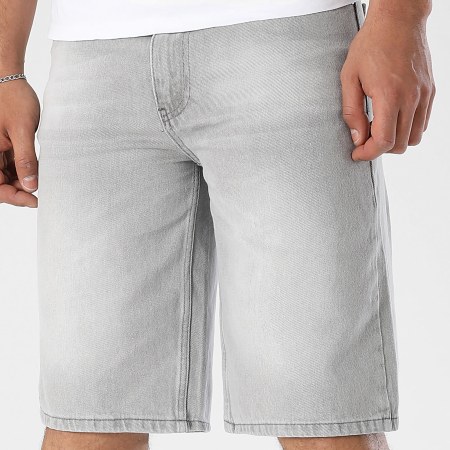 LBO - Lot De 2 Shorts Jean Baggy 3596 3599 Noir Gris